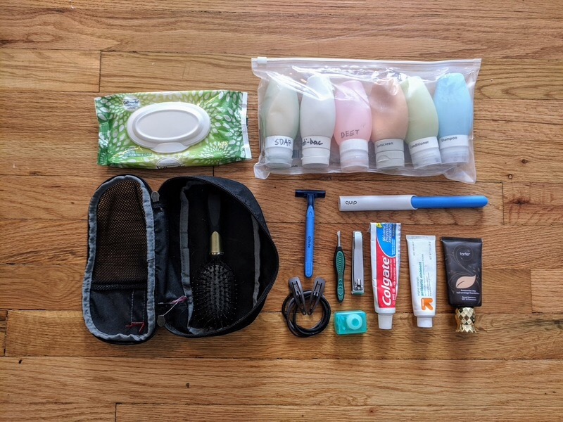 Gear list - toiletries