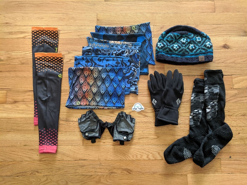 bike tour packing list - accessories