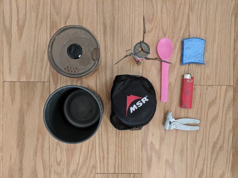 gear list cooking