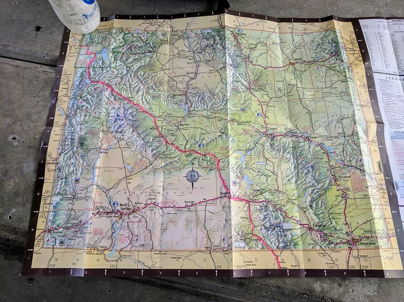 map of wyoming cycle route