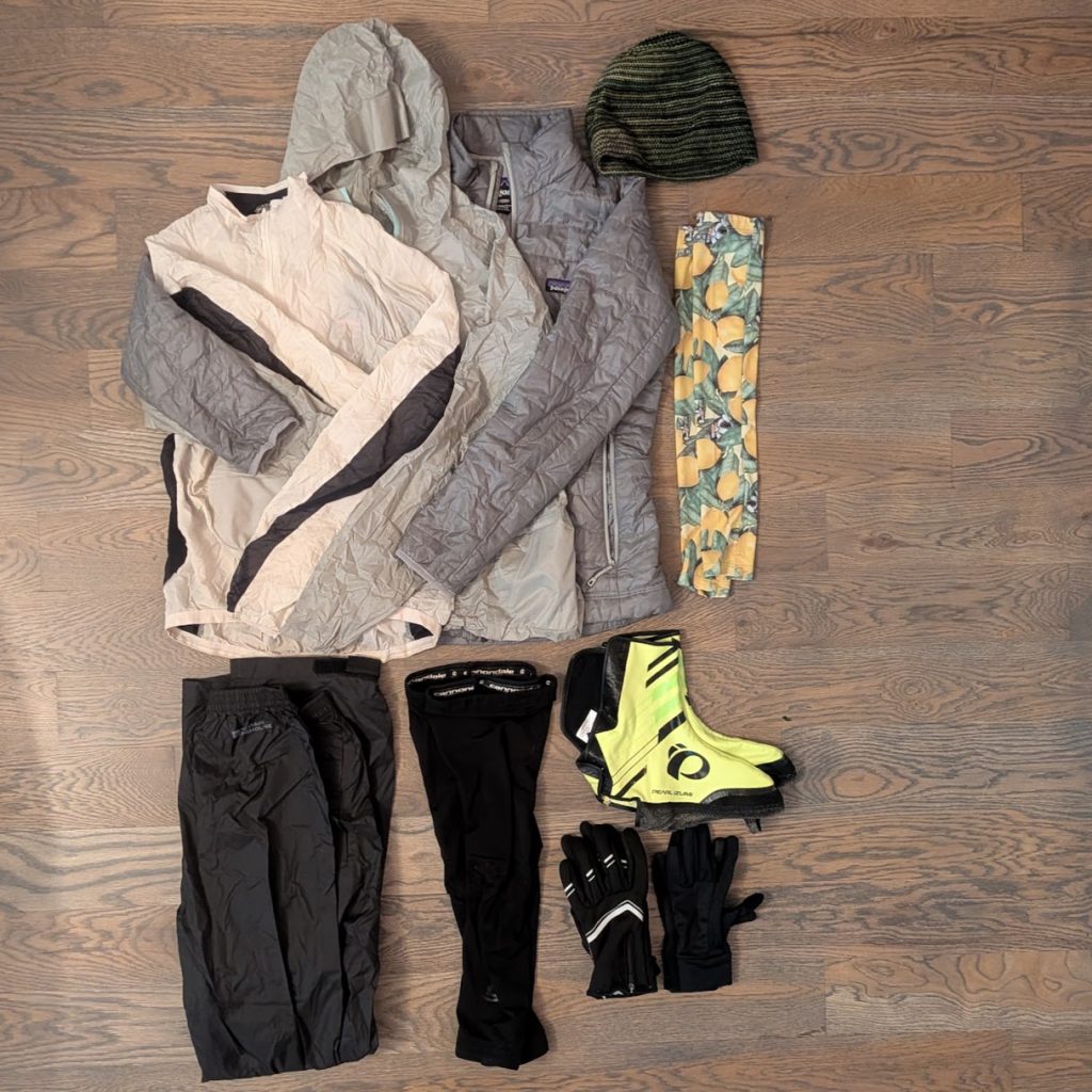 bikepacking gear - clothing layers